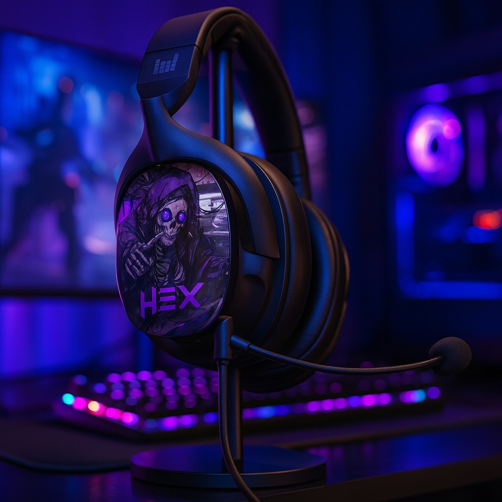 Heavys（HeX）H1Hゲーミングヘッドセット（マイク付き）