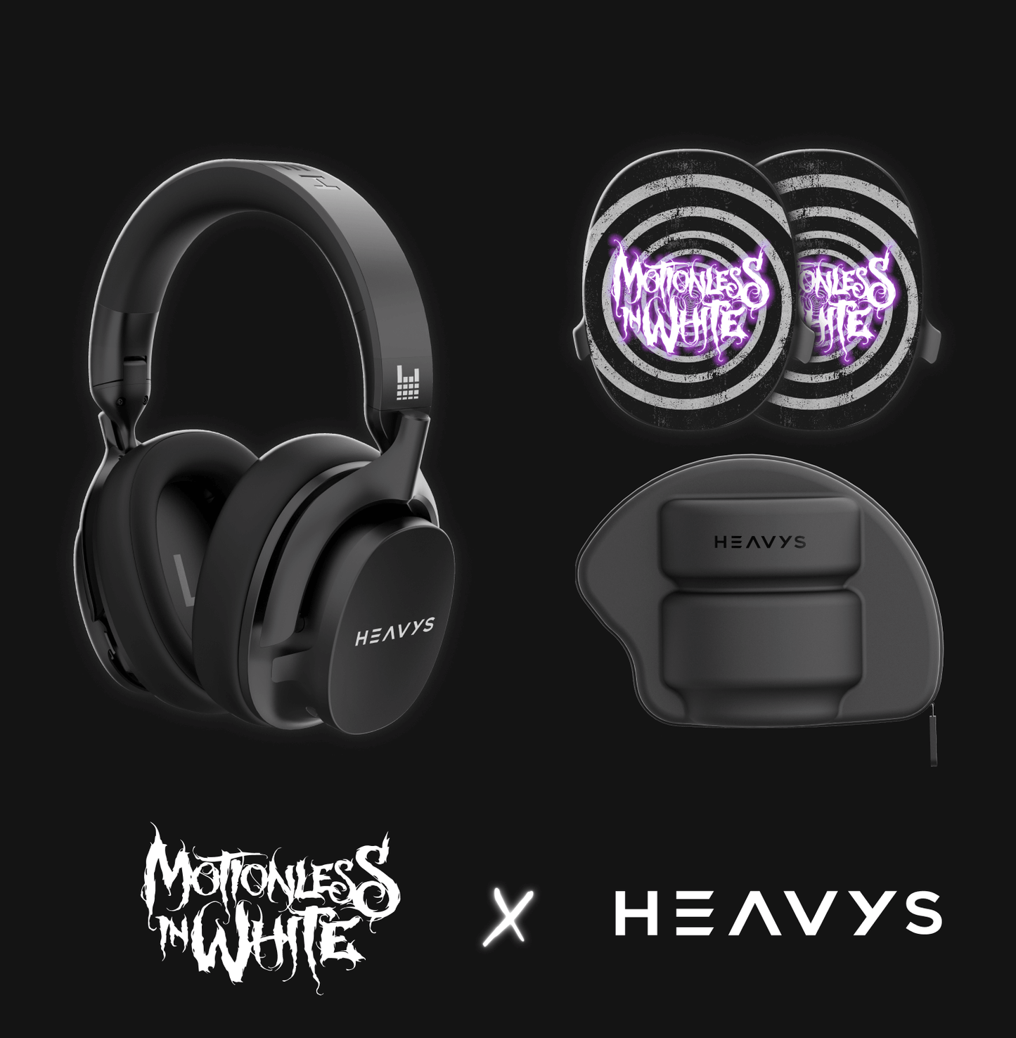 Motionless In White公認スペシャルエディション H1Hヘッドホン用シェル