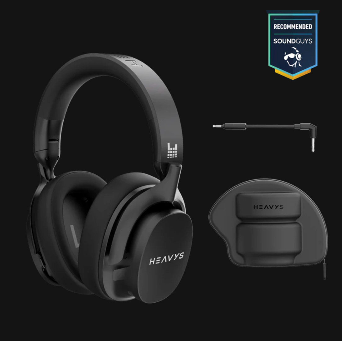 ヘビーメタルファンのためのヘッドホンHEAVYS H1H（トラベルケース