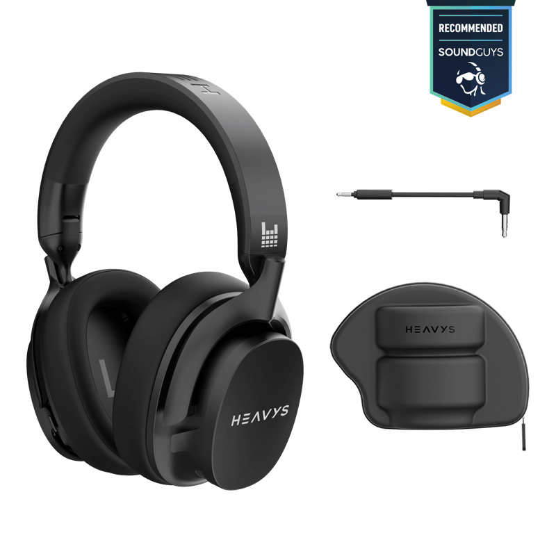 ☆レア HEAVYS H1H ヘッドホン 重低音 ノイキャン Bluetooth Heavys H1H Headphones - Built for Rock and Heavy Music Fans. Noise