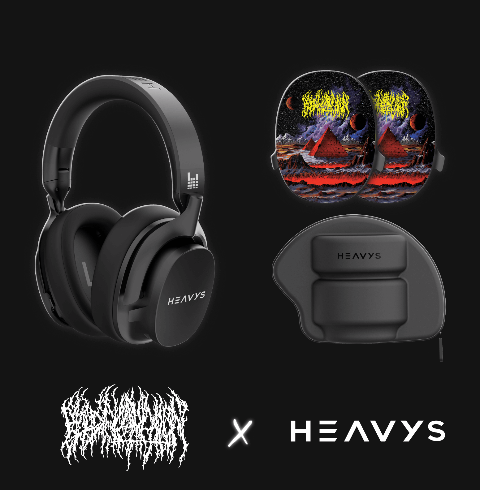 HEAVYS H1H ヘッドホン + シェル – Heavys HEAVYS H1H ヘッドホン + シェル – Heavys