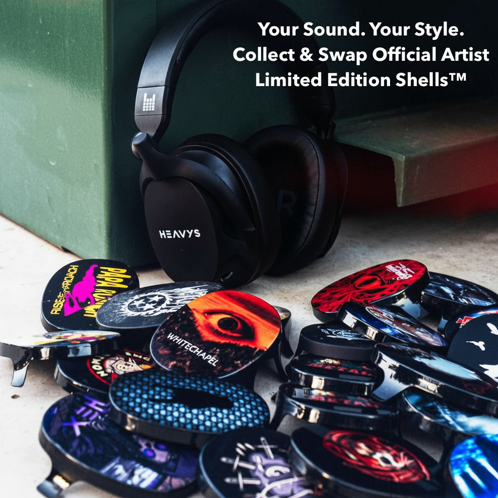 Heavys H1H Headphones - 8 Speakers, Active Noise Cancellation, 50