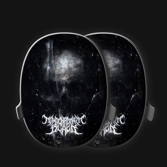 monochromatic black Heavys Headphones shells