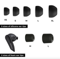 Silicone & Memory Foam Ear Tips for Heavys H1E Earbuds - 7 size Replacement Kit