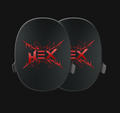 Heavys Red HeX Shells - Shells + Heavys Headphones Bundle