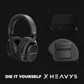 'Die' It Yourself Shells (Paint your own design) - Shells + Heavys Headphones Bundle