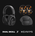 Dual Skull - Dia De Muertos Shells - Shells + Heavys Headphones Bundle