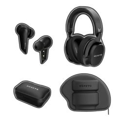 Heavys H1H Headphones + H1E Earbuds Bundle