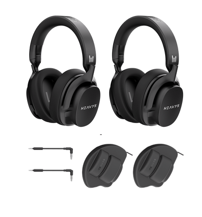 Heavys H1H ヘッドホン 2台セット〈ファミリーギフトパック〉 Heavys H1H ヘッドホン 2台セット〈ファミリーギフトパック〉