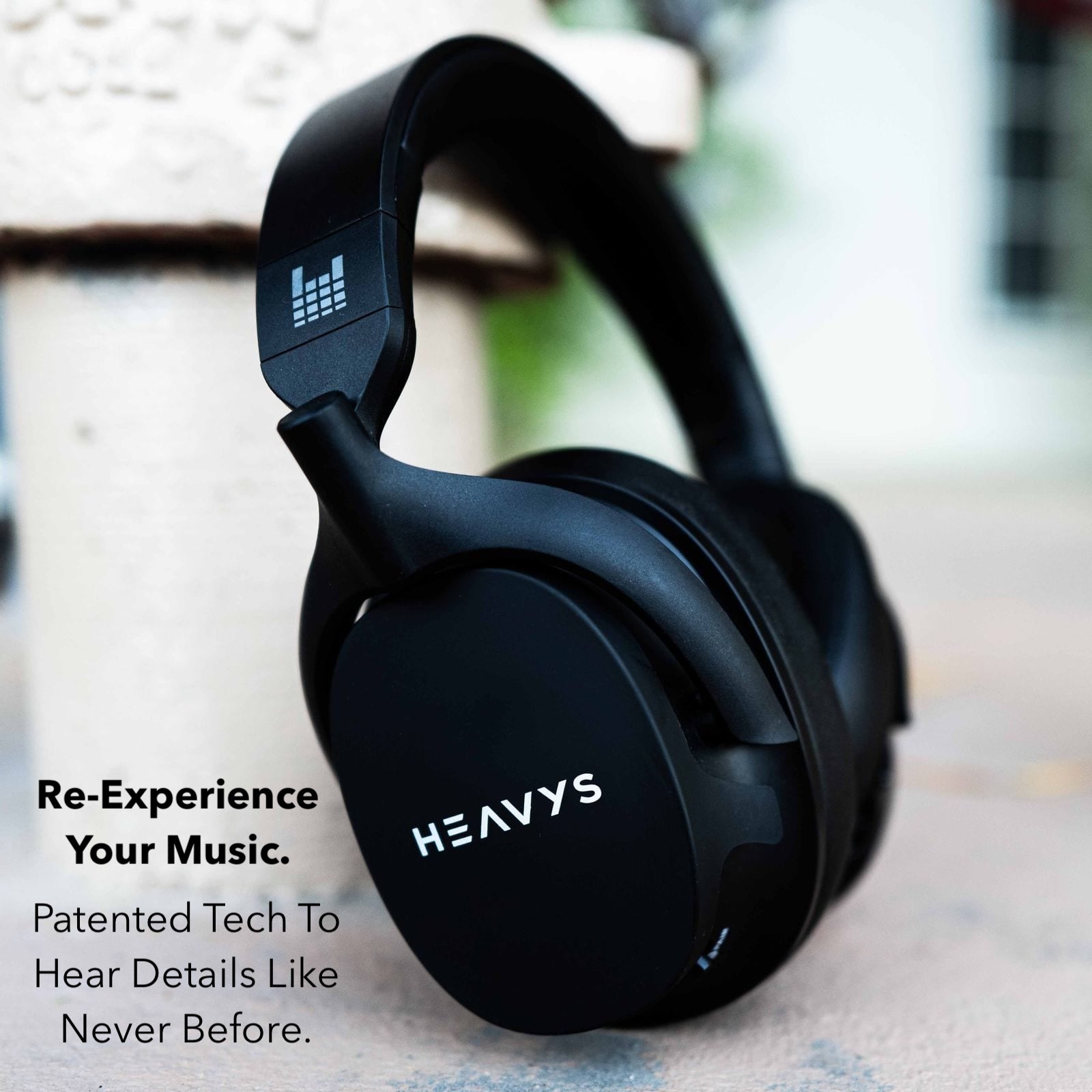 Heavys H1H Headphones - 8 Speakers, Active Noise Cancellation, 50