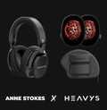 'Dragon Skull' by @AnneStokesArt - Shells + Heavys Headphones Bundle